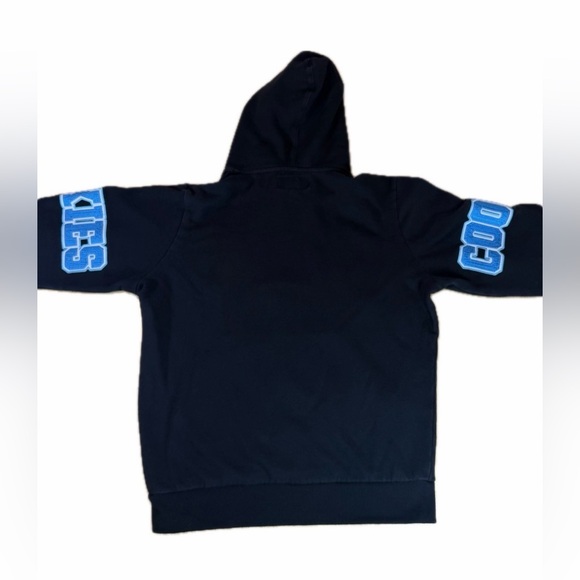 Cookies Double Up Black Blue Fleece Hoodie Mens S Sweatshirt Stitched Logo - Picture 2 of 8